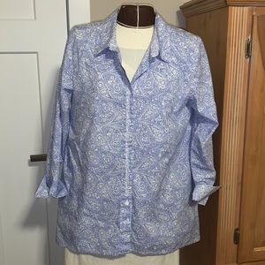 Habitat Tunic Shirt Royal Blue and White with contrast trim See pictures!